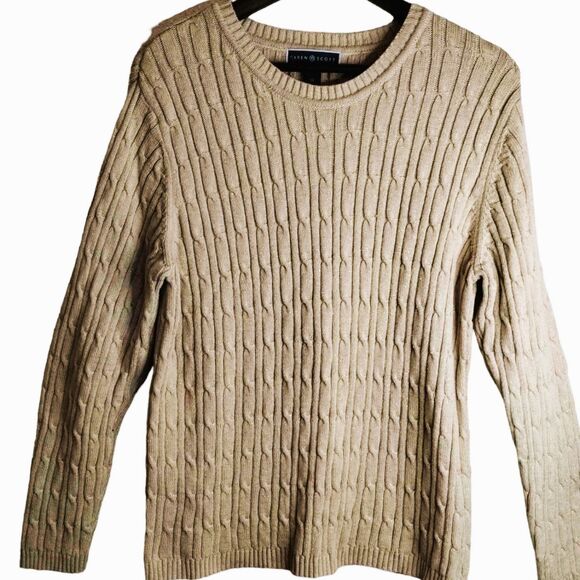 Karen Scott Womens Cable Knit Gold Metallic Size XL Great Condition - Picture 6 of 7